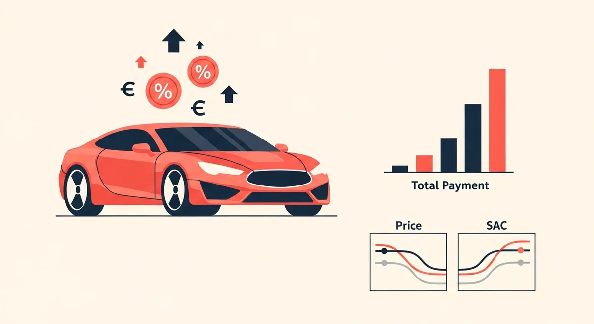 Financiamento de Veículo: Quanto Você Paga a Mais e Como Calcular