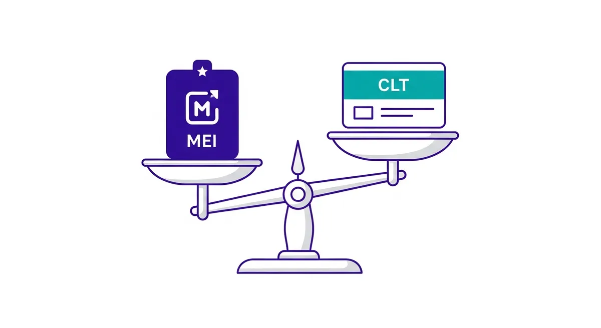 MEI vs CLT em 2026: Qual Vale Mais a Pena para Você?